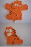 202sp Orange Cat Body Chocolate or Hard Candy Lollipop Mold